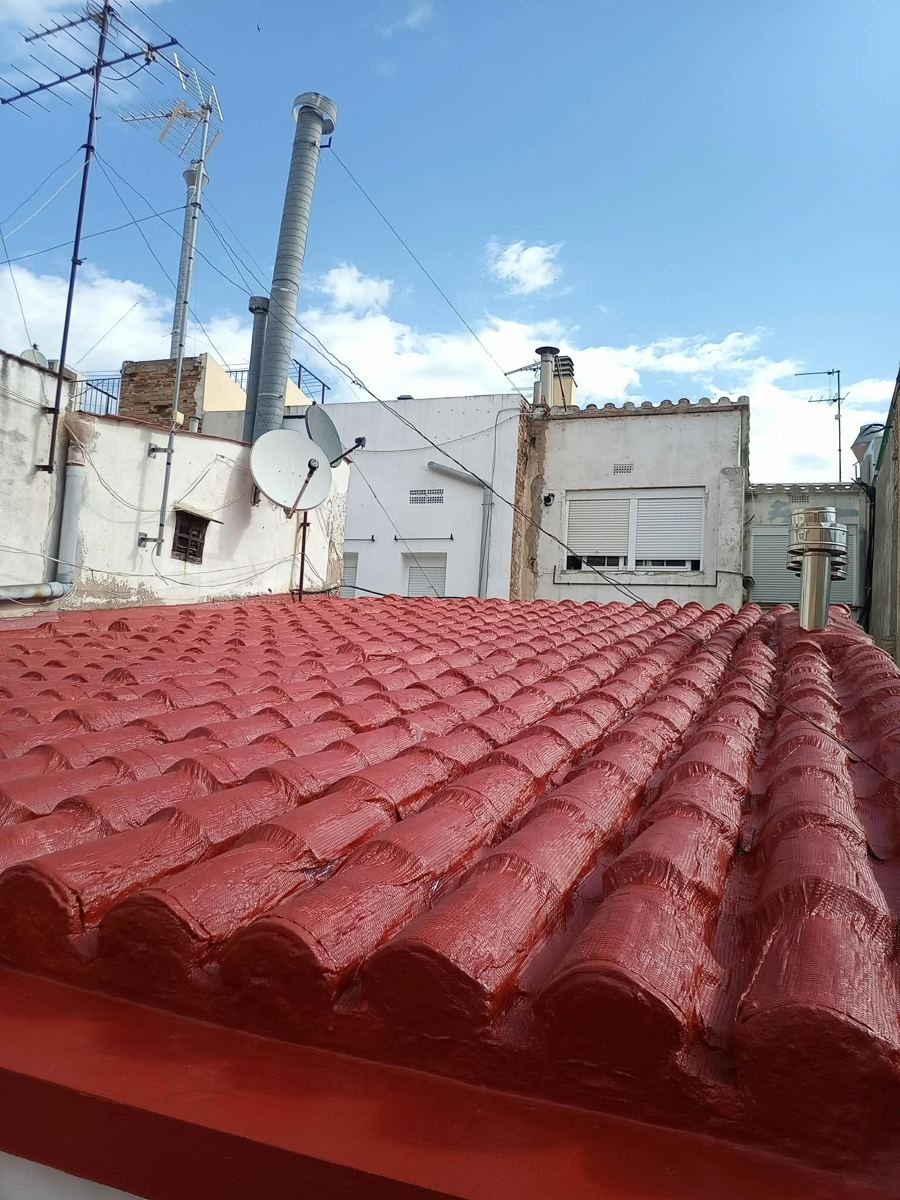 Tejas tratadas y selladas
